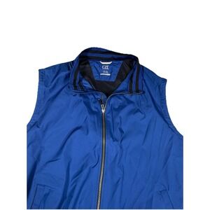 Men's Blue Cutter & Buck Mesh Lined Vented Golf Vest, Size XL READ